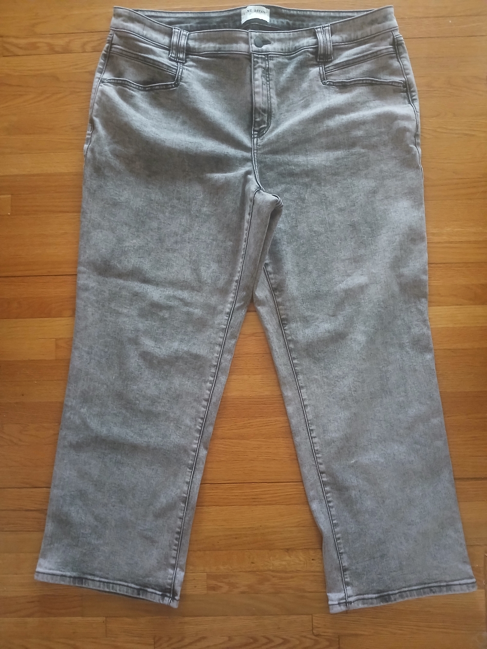 NWOT Lane Bryant Washed Purple Gray Wide Leg Jeans Size 20